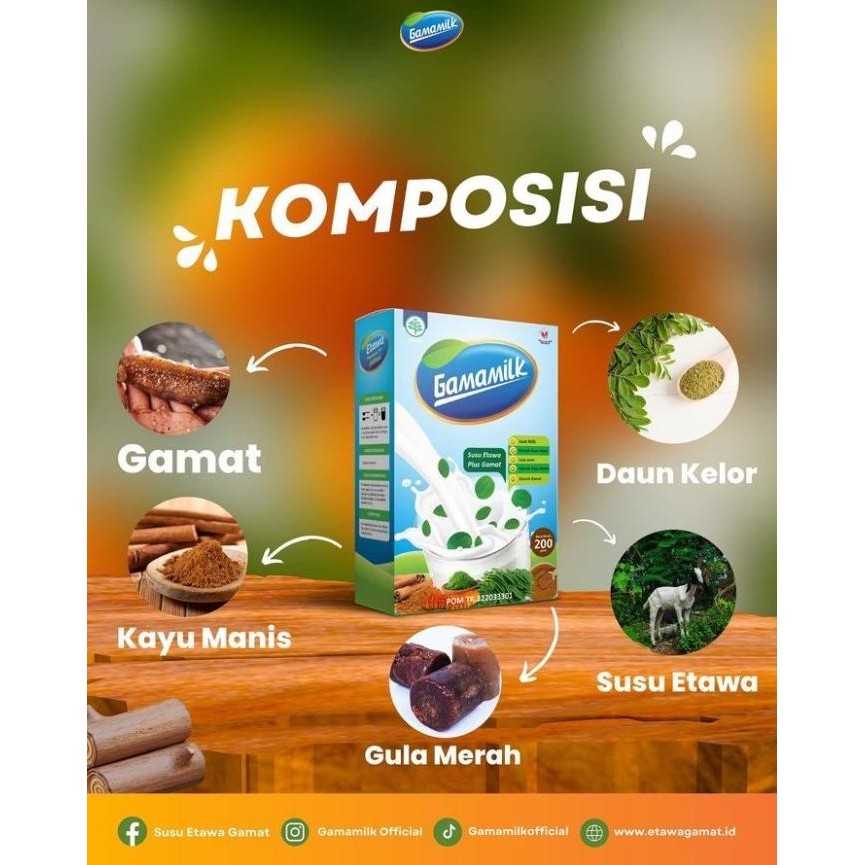 

BEBAS ONGKIR Gamamilk - Susu kambing etawa bubuk plus gamat dan kelor