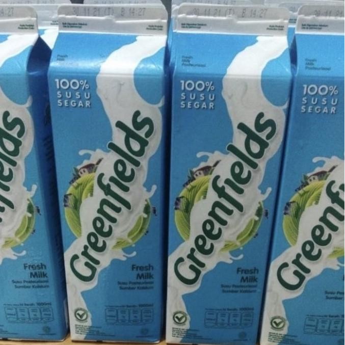 

greenfileds freshmilk milk 12 liter 1 karton kemasan sobek tanpa tutup