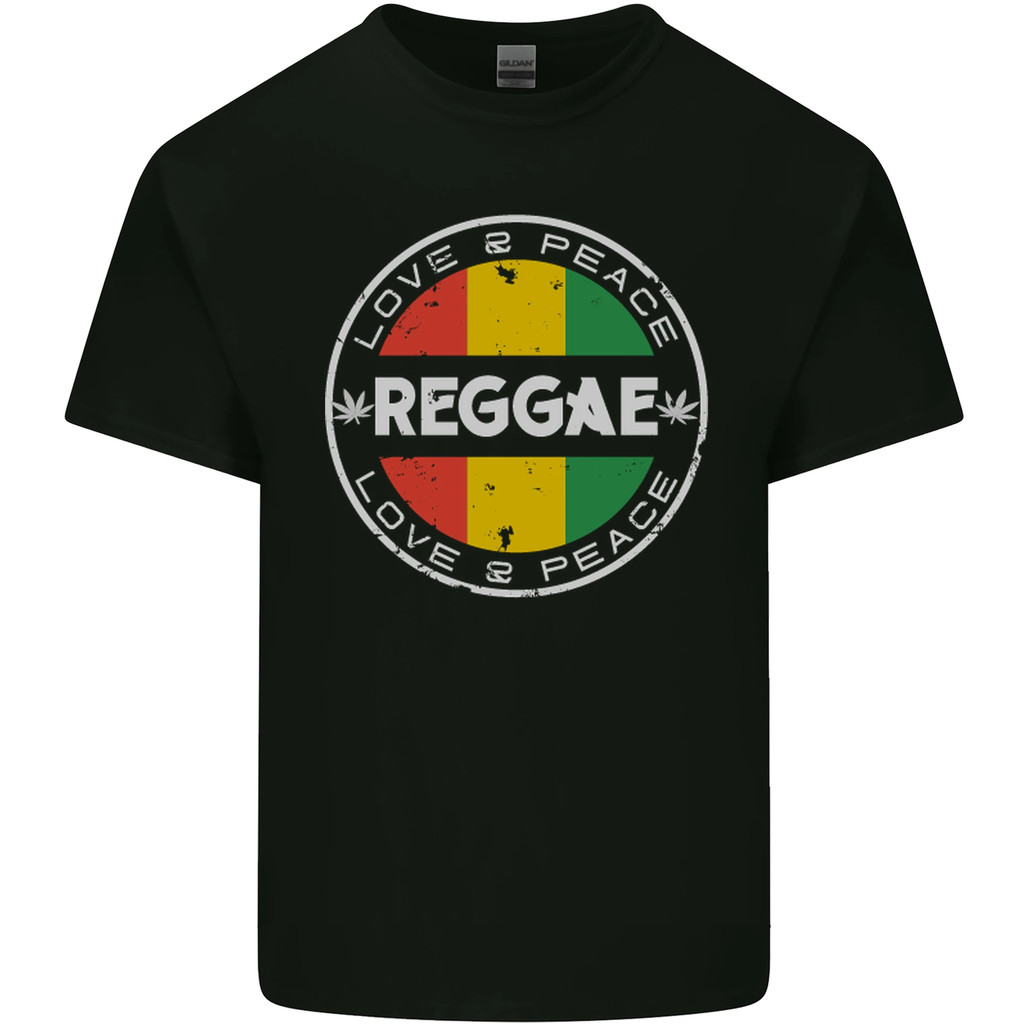 Kaos Pria Musik Reggae Cinta Damai