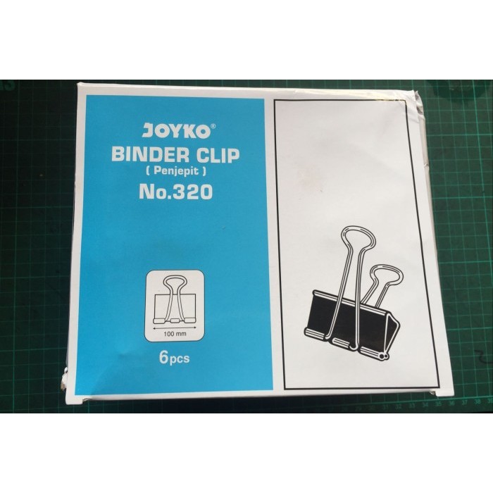 

Amberela - Joyko Binder Clip 320 100 Mm Besar / Klip Penjepit Kertas Besar No.320