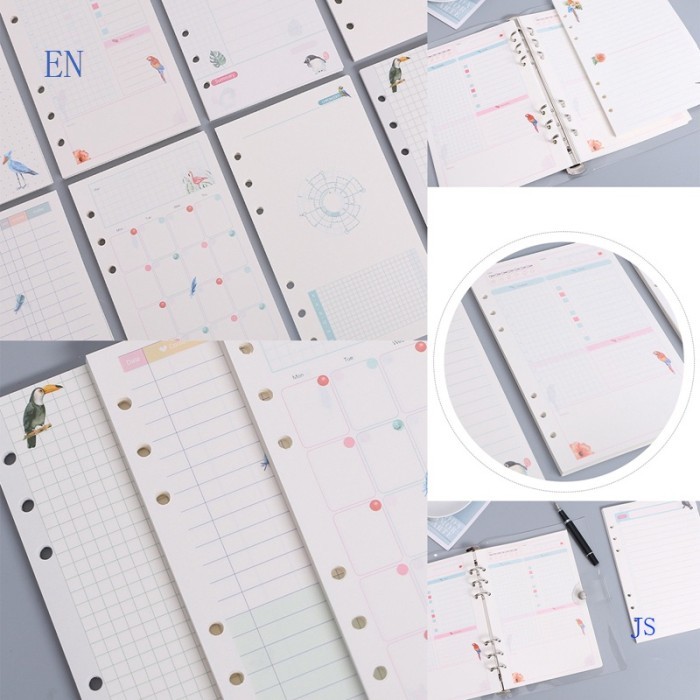 

Amberela - Id Kawaii A5 Loose Leaf Kertas Notebook Refill Spiral Binder Index