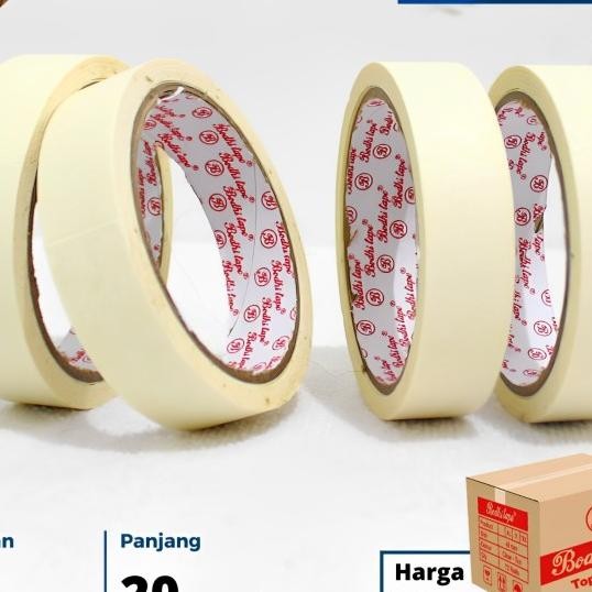 

Lakban Kertas/Masking Tape Bodhi 24Mmx20Yard Per Dus