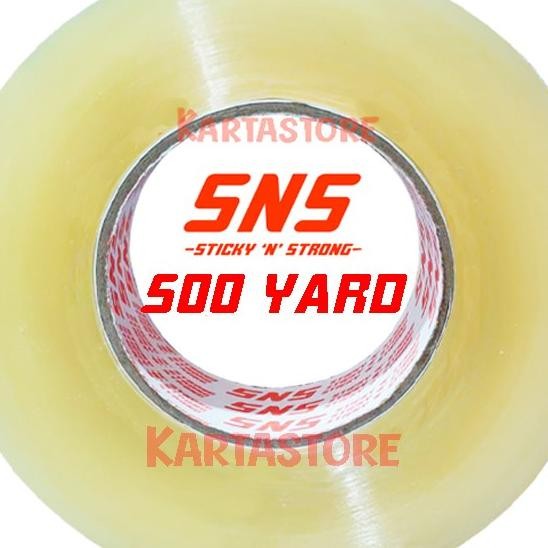 

1 Karton Lakban 500 Yard 300 Meter Sns Khusus Grab Gojek Sameday