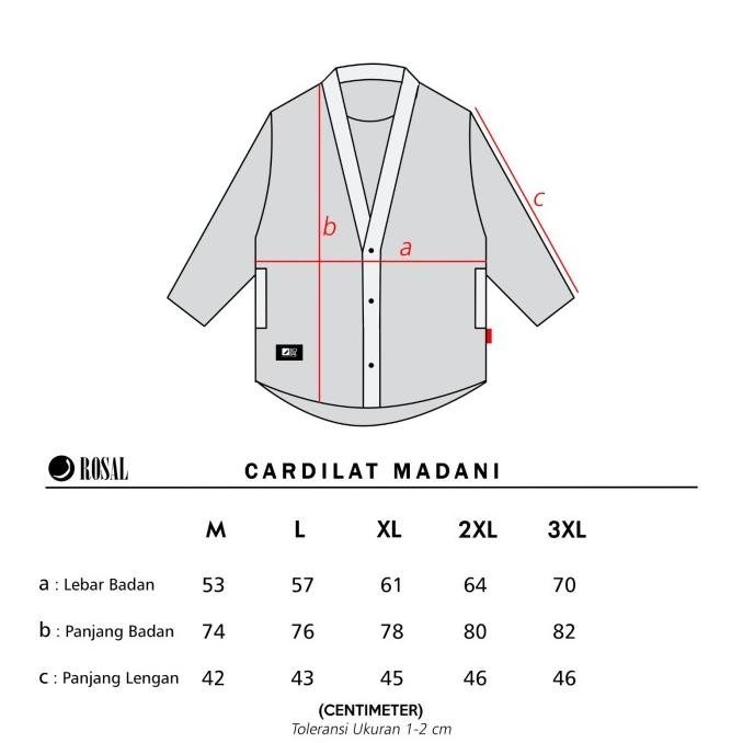 New | Promo Cardilat Madani Rosal - Cardigan Pria Blazer Jas Sholat Polos Kasual