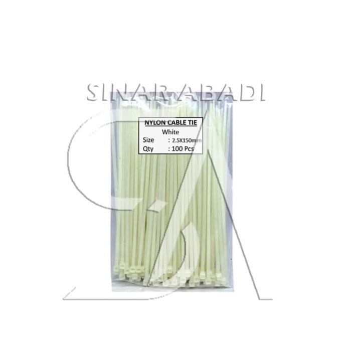 

Terbaru KABEL TIES 2.5 X 150 MM PUTIH sina4bb Murah