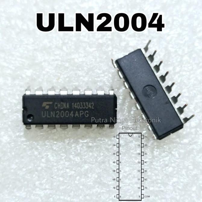 Diskon ic ULN2004APG DIP 16 pin ULN2004 / ULN2004AN / ULN2004AG putr4n Ayo Beli