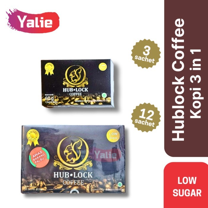 

Hublock Coffee Hublot Morgan Low Sugar White Kopi 3In1 Instant Diet