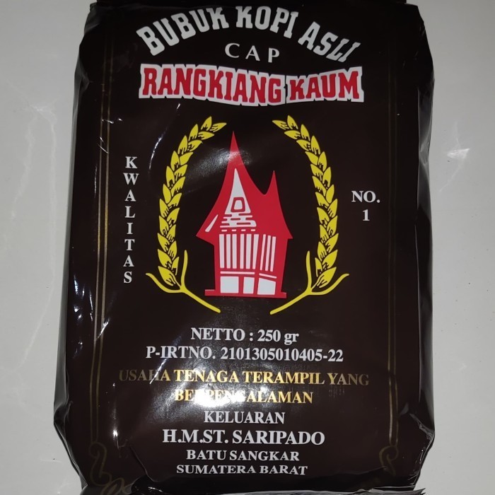 

Kopi Rangkiang Kaum Batusangkar 250 Gr Kopi Batusangkar Padang Minang