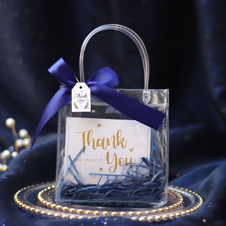 

PROMO (Grosir 10 Buah) Tas Mika Kancing Hampers Goodie Bag Premium m-4
