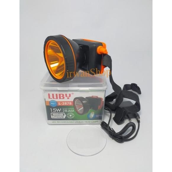 Hot Senter Kepala Luby 2878 15 Watt Dimmer Nyala Putih Dan Kuning Hig Quality