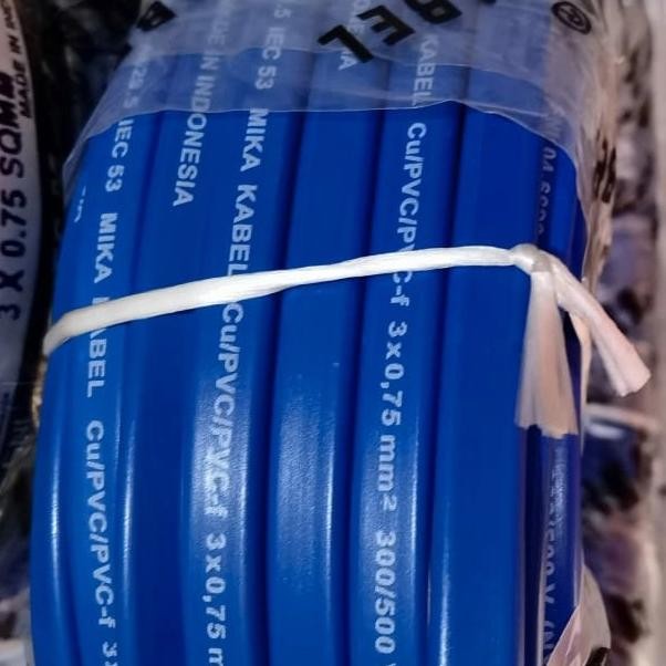 Kabel Pompa Satelit Gepeng Mika Biru