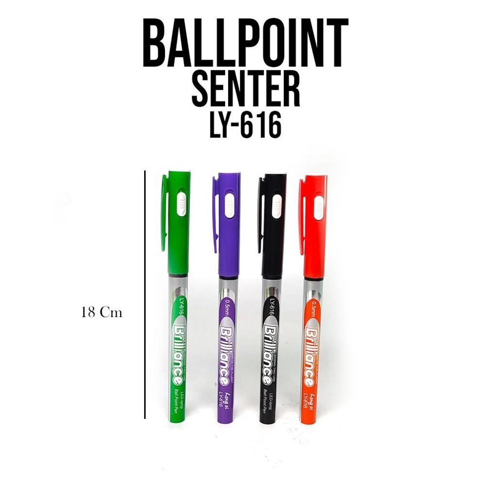 

ZAI-2530 12pcs Pulpen + Senter LY616 / 1pack Pulpen Senter Sale