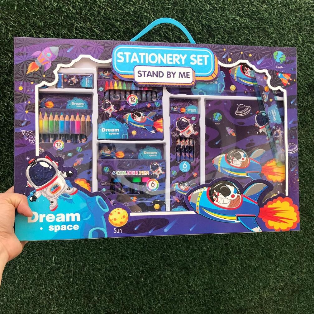 

et-12 [JNO](KTPS.5)KOTAK PENSIL SETT / STUDY SET STATIONERY SET ALAT TULIS SEKOLAH ANAK SET ATK MOTIF Sale