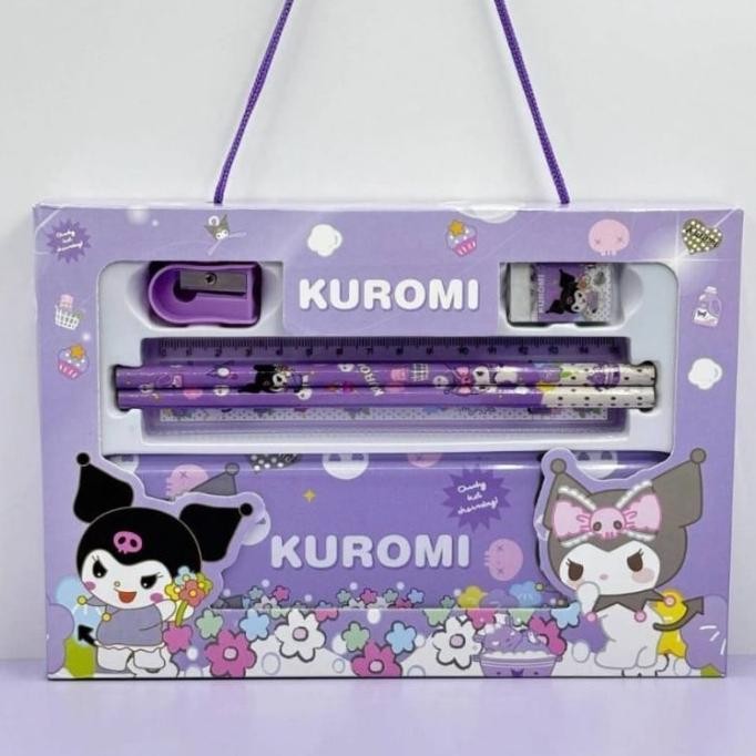 

2er-54 MURAH! KOTAK PENSIL KUROMI STUDY SET SANRI0O STATIONARY SET 6 IN 1 ALAT TULIS MY MELODY CINNAMOROLL Terlaris