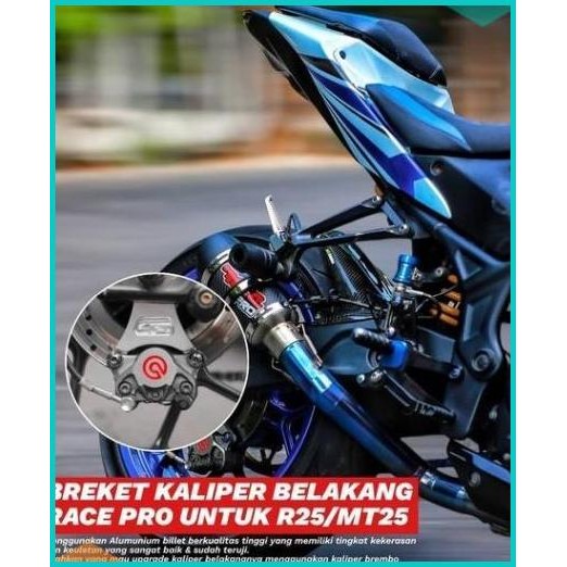 BREKET KALIPER BELAKANG RACEPRO R25 BREKET BELAKANG RACEPRO R25 MT25