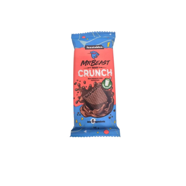 

Mr Beast Feastables Crunch lk Chocolate Bar Coklat