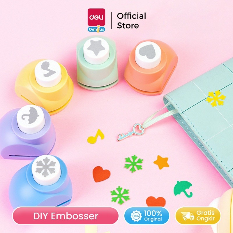 

Deli Genius Pembolong Kertas Berbagai Bentuk / Craft Puncher DIY Bentuk Hati Snow TA901
