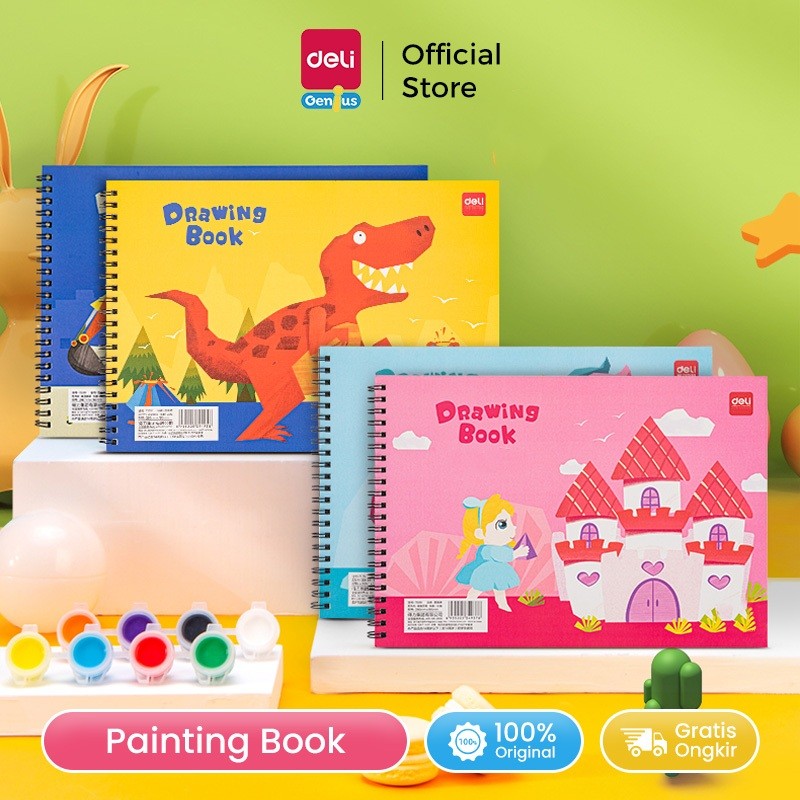 

Deli Drawing Book / Buku Gambar 30 lembar Buku Spiral Kertas 100gr 73351