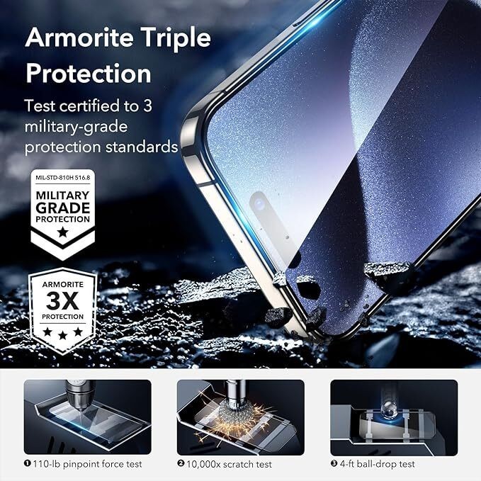 Esr Armoritetempered Glass For Iphone 15 15 Plus 15 Pro 15 Promax