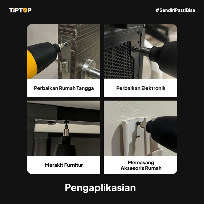 TIP TOP Cordless Screwdriver / Obeng Baterai 6V (BSD-060)