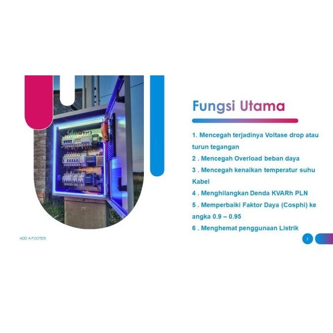 Panel Kapasitor Bank 40 Kvar (Panel Capacitor Bank Perbaikan Cosphi)