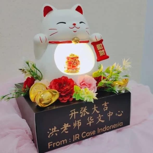 Kado Grand Oing - Bunga Meja Artificial Pembukaan Toko Luycat 07