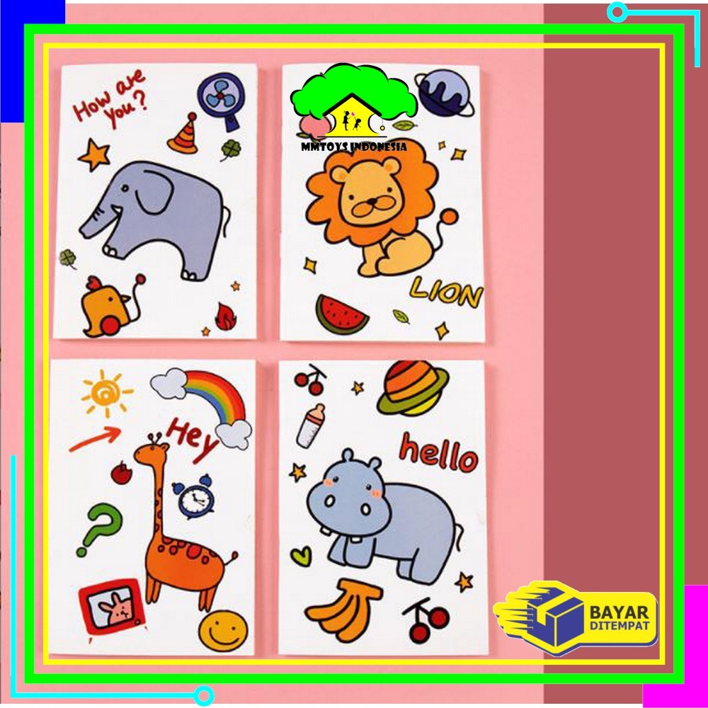 

MI-A25 Buku Tulis Mini Notebook / Buku Tulis Memo Kecil Karton / Buku Catatan Cartoon Mini Book Lucu