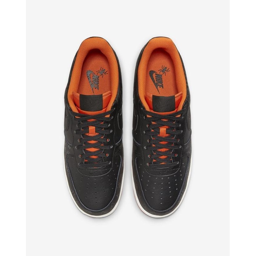 DFR NIKE AIR FORCE 1 '07 PRM HALLOWEEN BLACK STARFISH SAIL ORIGINAL TERLARIS