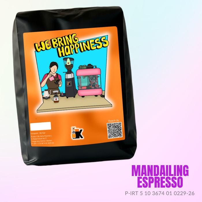 

Biji Kopi Arabika Mandailing Espresso 250Gr