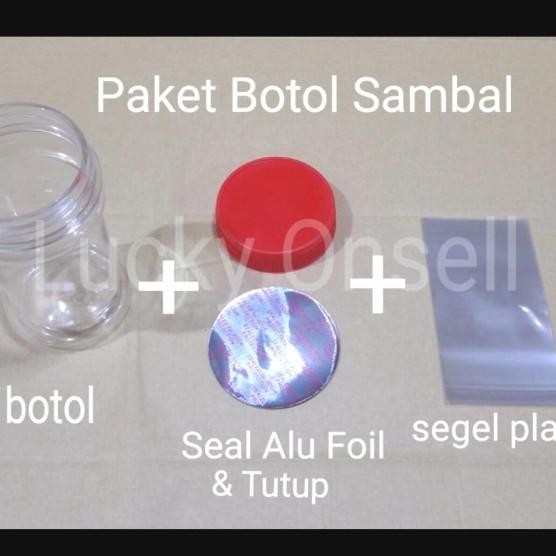 Paket Lengkap Botol Sambal 150Ml - Berikut Seal Dan Segel Plastik