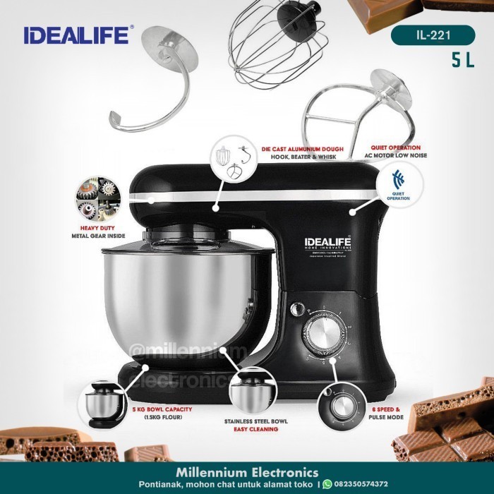 Mixer Professional Stand Mixer Idealife IL221 IL 221