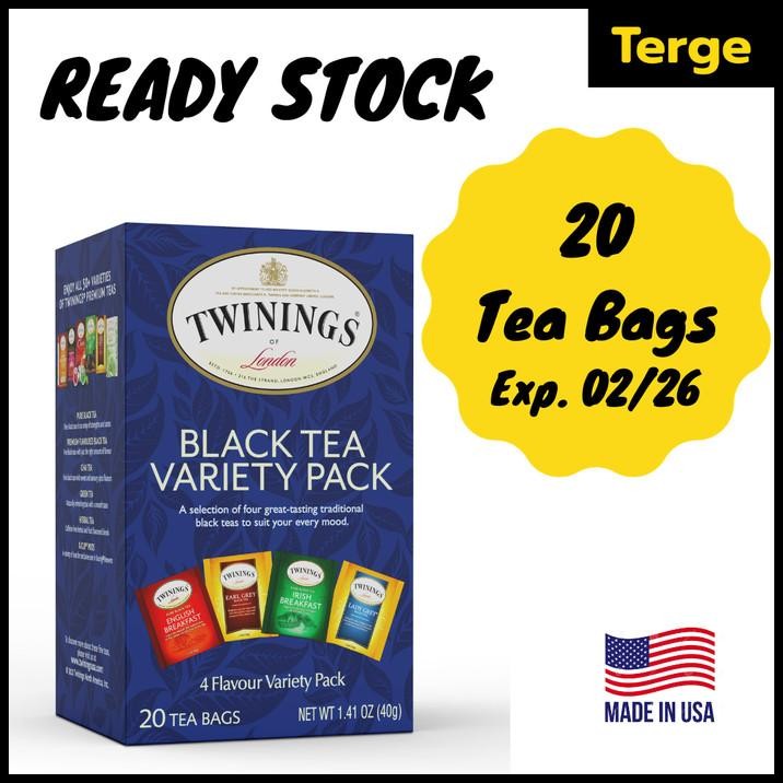 

Twinings Assorted Herbal Teas Black Tea Variety Pack 20 Tea Bags