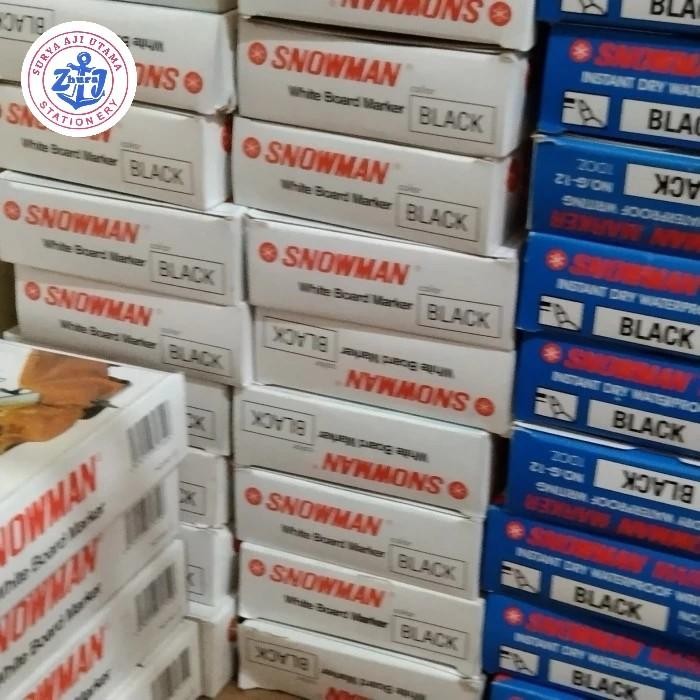 

Spidol Snowman Whiteboard Marker Hitam Bg-12