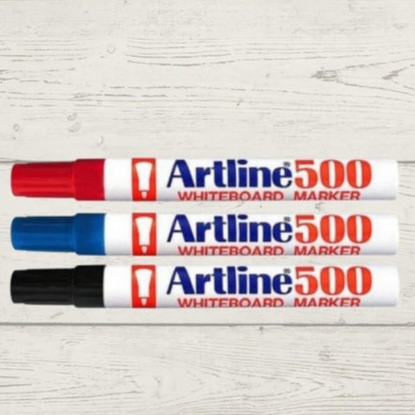 

Spidol Artline 500 Whiteboard Sedus (12Pcs) Original Hitam /Biru/Merah