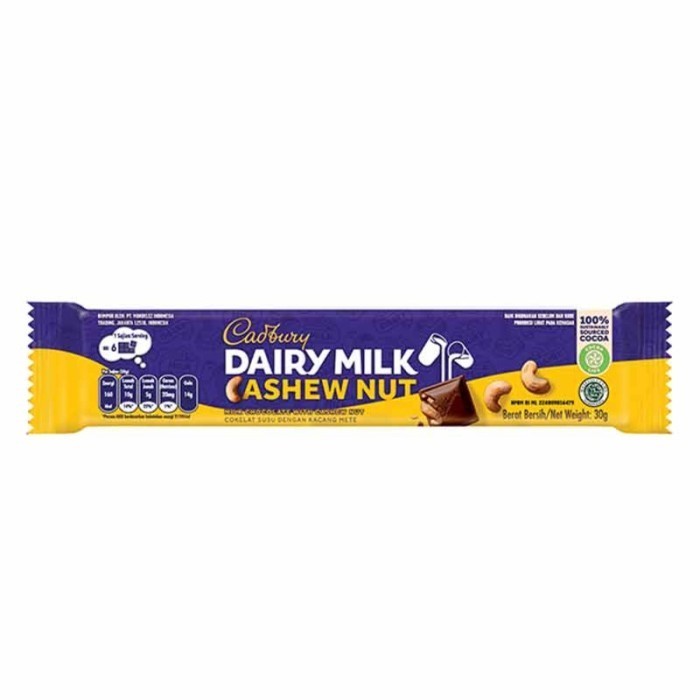 

CADBURY DAIRY MILK CASHEW NUT 30 GR - 012377