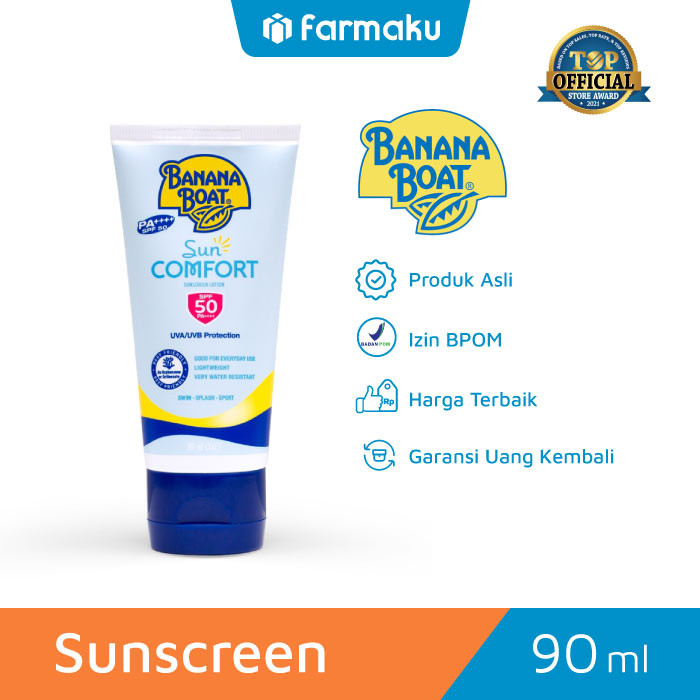 Banana Boat Sun Comfort Sunscreen Lotion SPF50 90 ml - Tabir Surya