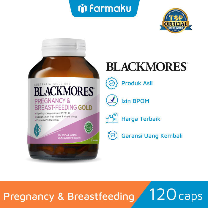 Blackmores Pregnancy & Breastfeeding Gold Improved Formula 120 Capsule (Variasi)