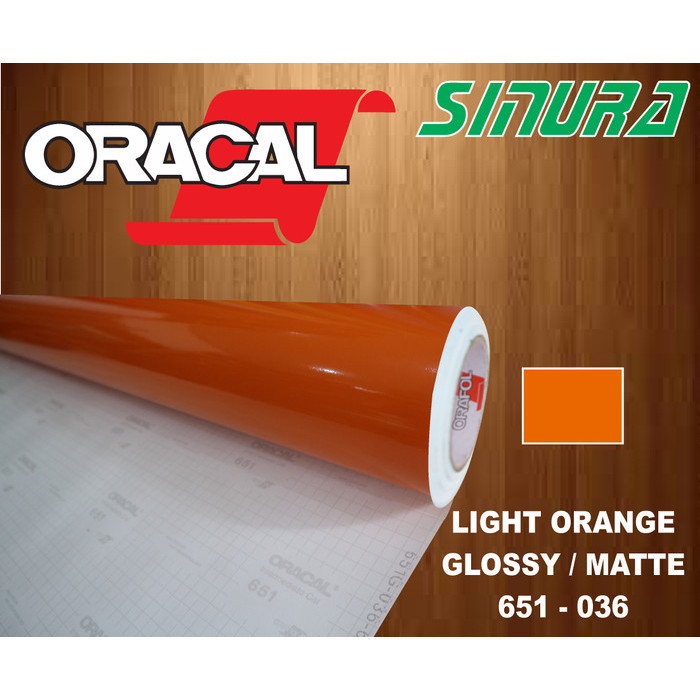 Sticker Oracal 651-036 LIGHT ORANGE (GLOSSY/MATTE)