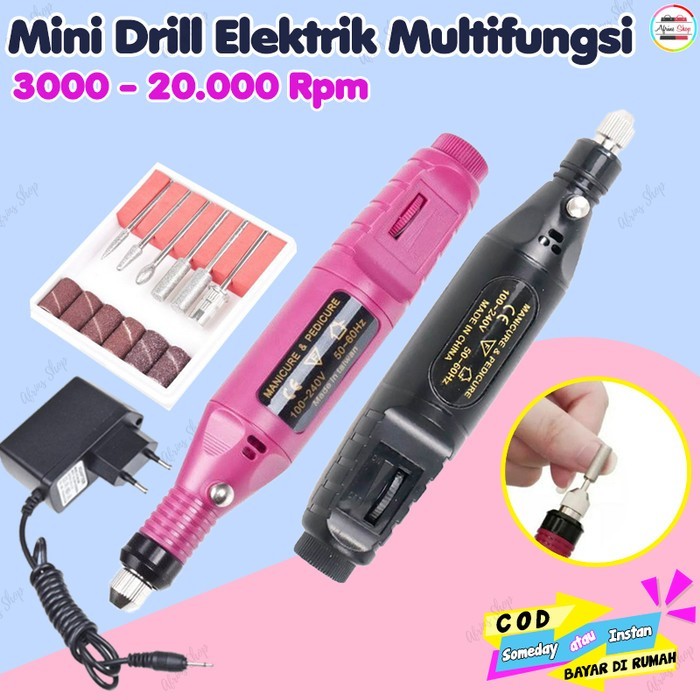 BISA COD BOR MINI DRILL GRINDER MINI GRINDA BOR LISTRIK PENGHALUS READY STOCK