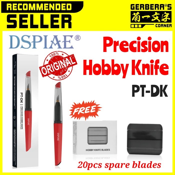

Terlaris DSPIAE PT-DK Precision Hobby Knife Pen Knife Pen Cutter Model Kit SALE