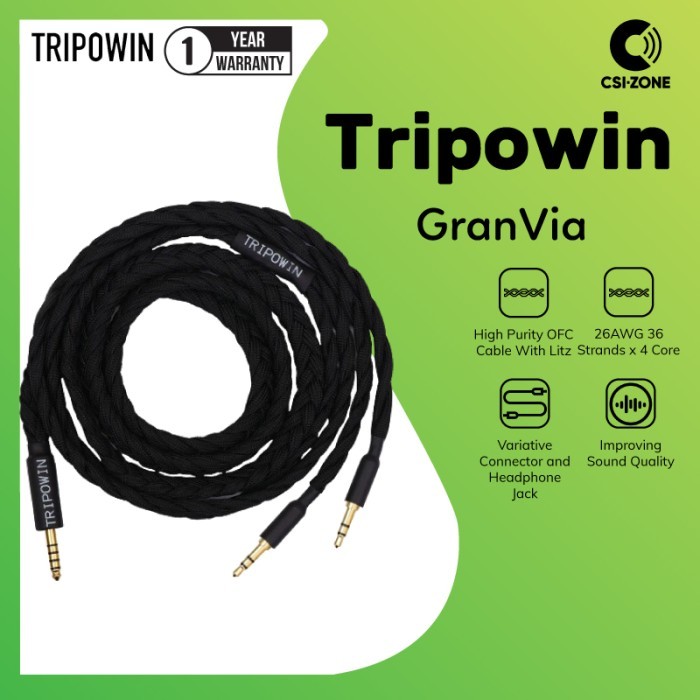 Tripowin Granvia High Purity Ofc Upgrade Cable For Headphone