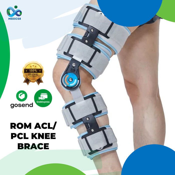 Orthopedic Hinged Rom Adjustable Acl / Pcl Knee Brace