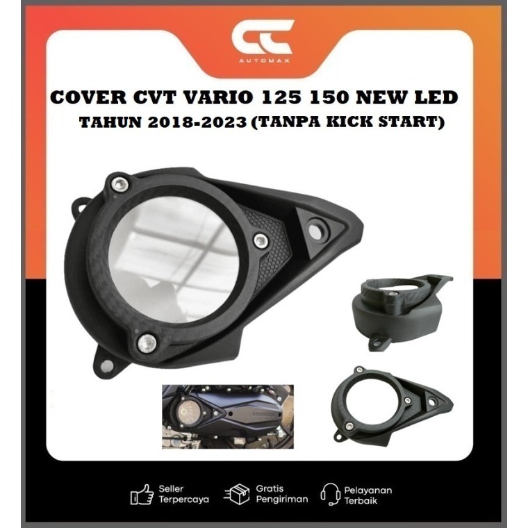 COVER CVT VARIO 125 150 NEW LED 2018 - 2023 TUTUP CVT VARIO 125 150