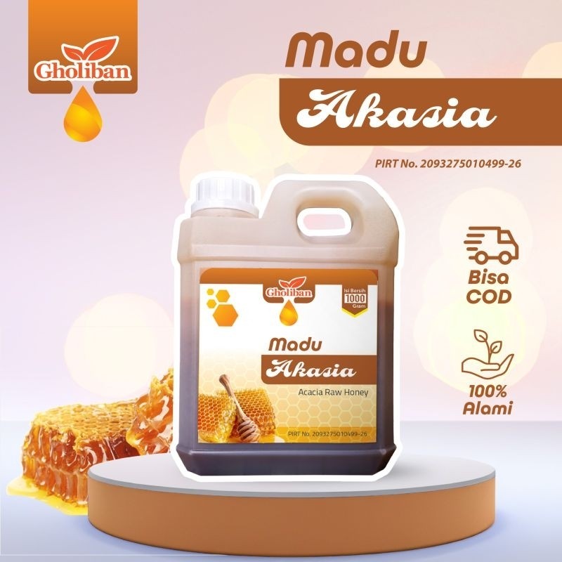 

Madu Murni Akasia Gholiban 1 kg Raw Honey Asli