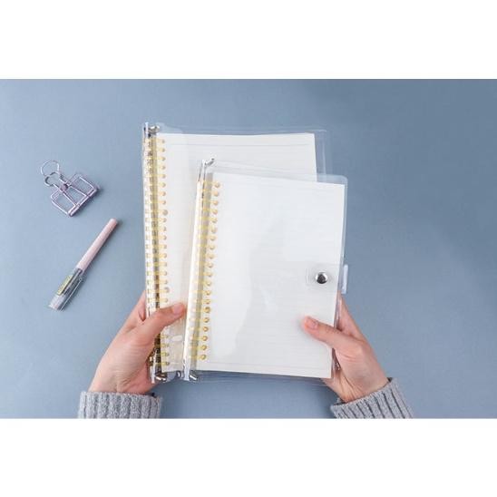 

ORIGINAL Binder Bahan PVC RING Warna PASTEL A5 B5 / map Binder Plastik ring 20 dan 26 lubang QV21
