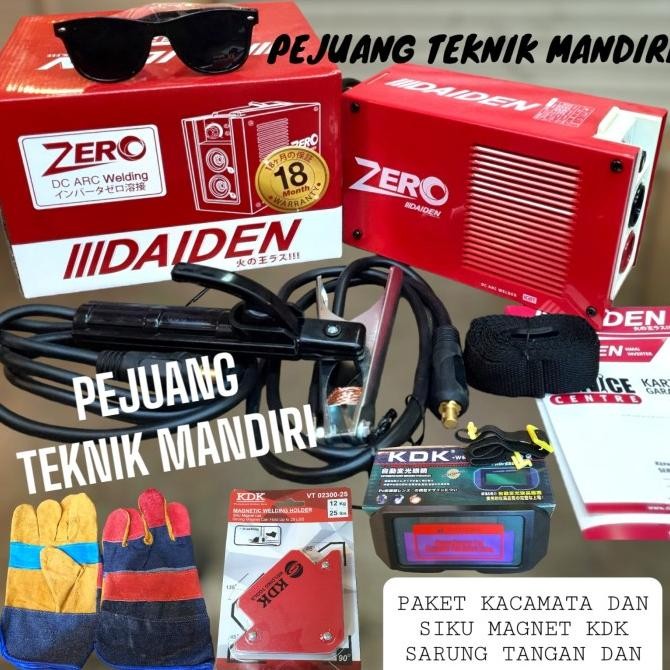 PROMO MESIN LAS DAIDEN ZERO / TRAFO LAS INVERTER 900 WATT DAIDEN ZERO 2.6MM