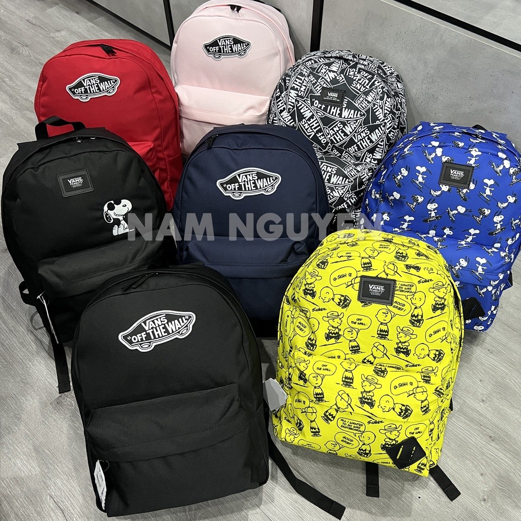[Sintetis 30 Model Ransel Asli] Vans X Caro Marvel Peanuts Snoopy Backpack (Gambar Nyata) | Kode tag