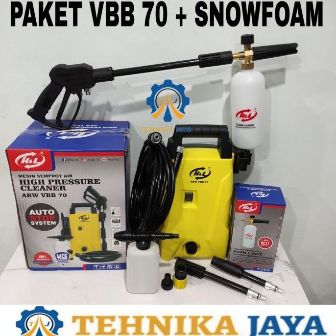 Steam Jet Cleaner H&L ABW VBB 70 Mesin Semprot Air Cuci Mobil Motor AC