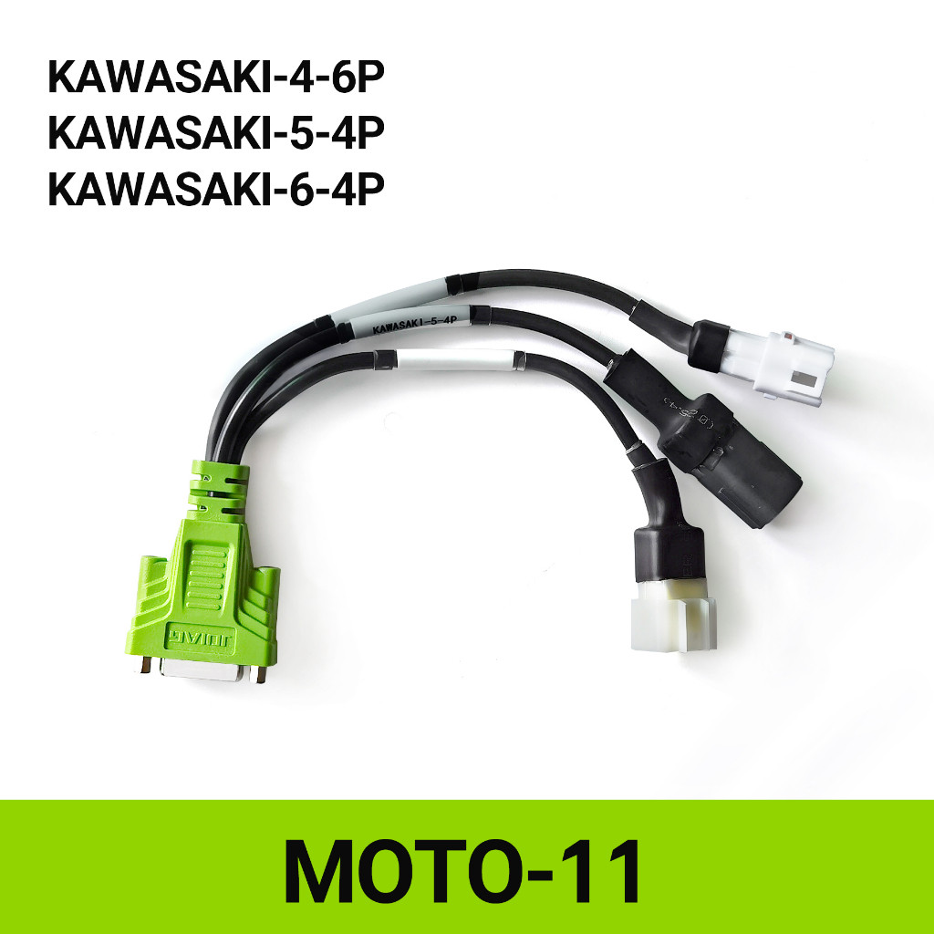 Kabel Diagnostik Sepeda Motor MOTO-11 3IN1 untuk Kawasaki-4 6PIN untuk Kawasaki-5 4PIN untuk Kawasak