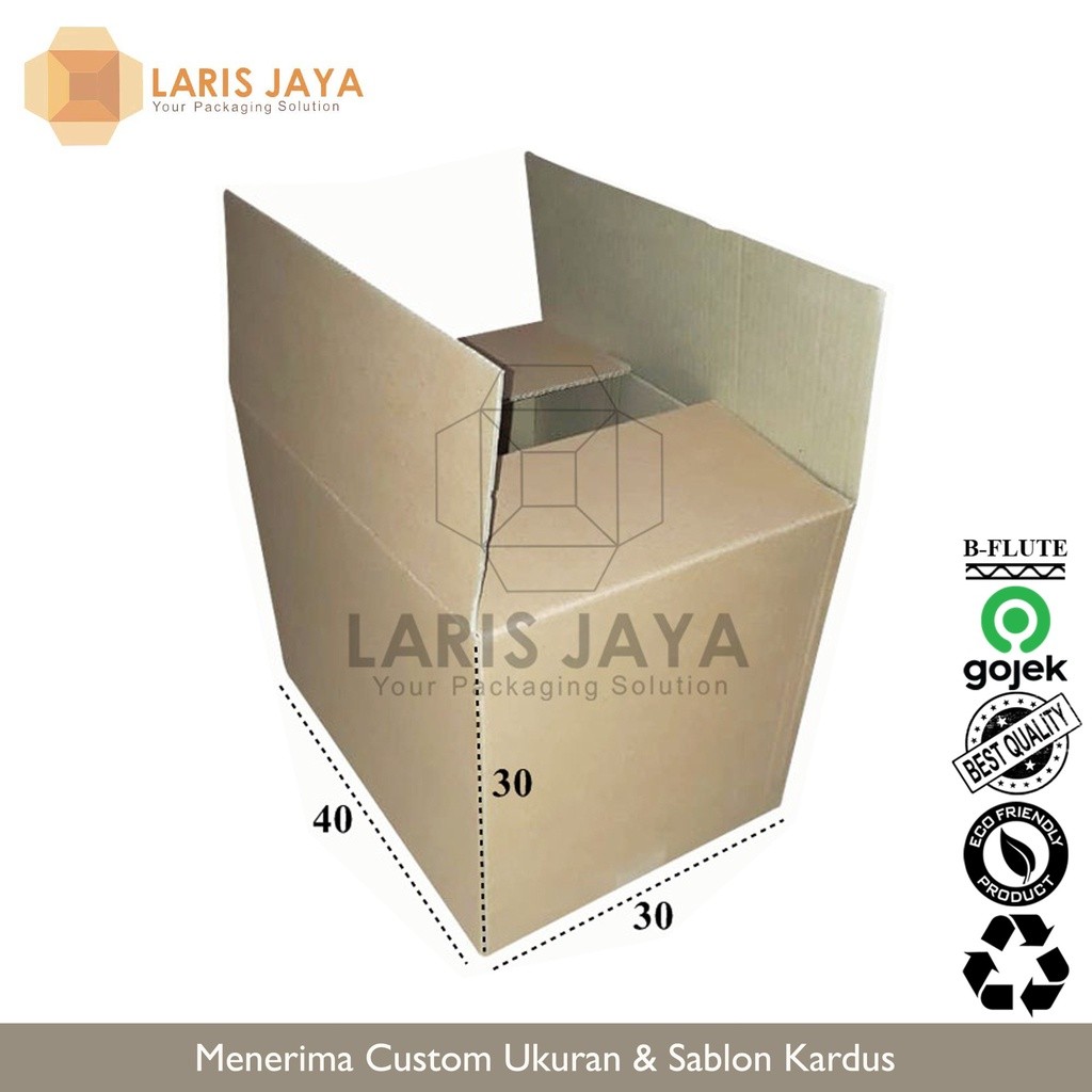 

Kardus / Box / Karton / Kotak Packing Polos Jumbo Besar Pindahan Baru - 40 x 30 x 30 cm ( Kardus 40